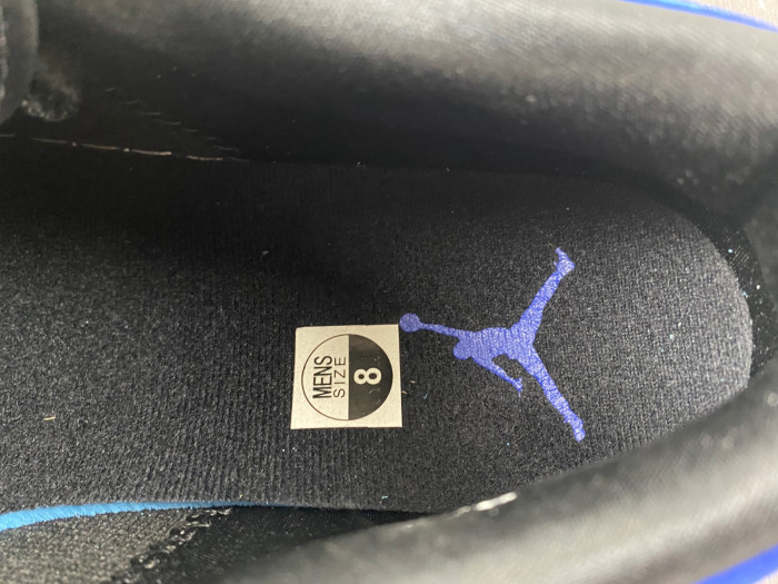 air jordan 1 black and blue satin low top  921193-007