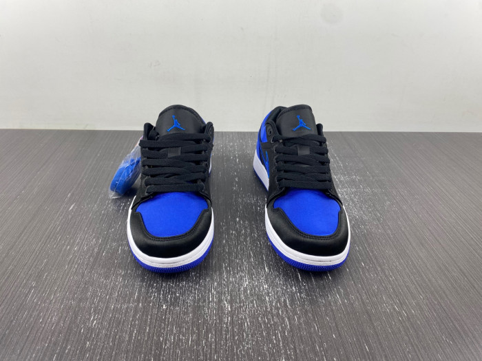 air jordan 1 black and blue satin low top  921193-007
