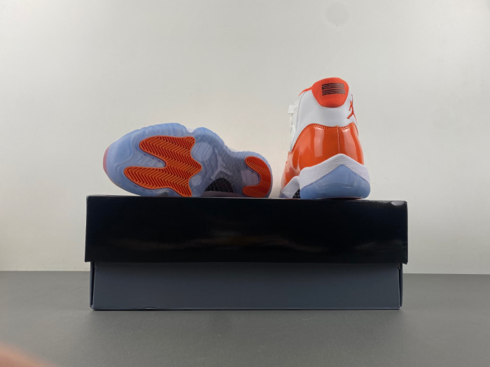 air jordan 11 retro white orange